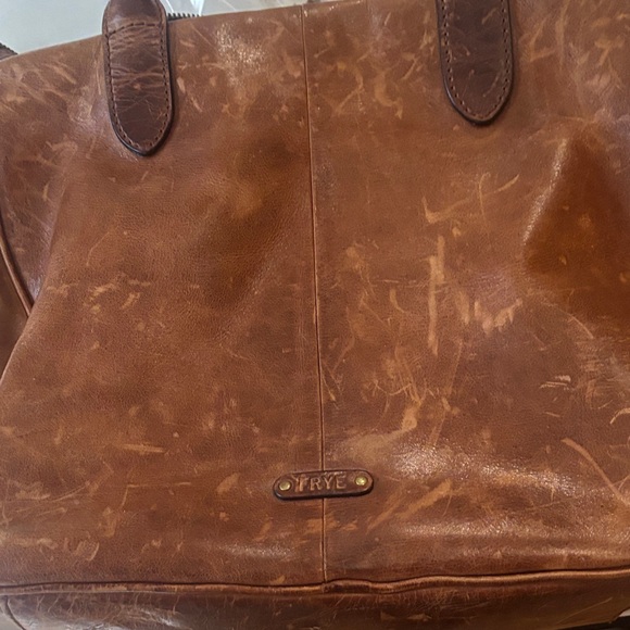 Frye Rich Tan Leather Tote Bag - Picture 3 of 7
